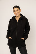 Pilates Zip Up Hoodie - Black